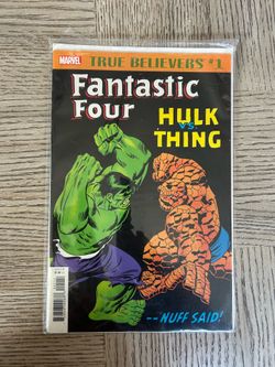 True Believers: Fantastic Four - Hulk vs. Thing #1 comic book