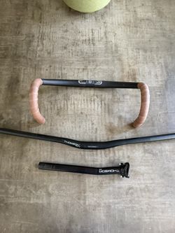 Thompson Seat Post, Thompson Trail Bars, Deda Pista Drop Bars