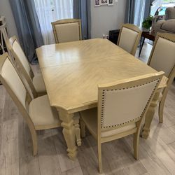 Dining Room Set - Table W/ 6 Chairs