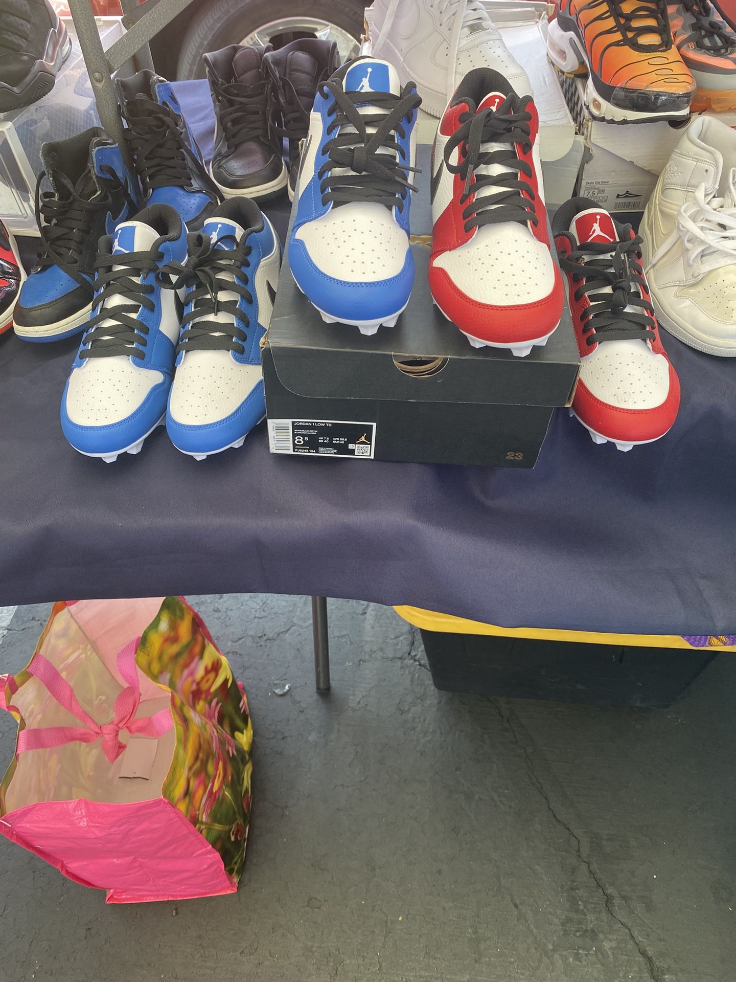 Jordan 1 Low Football 🏈 Cleats 125$ Each Pair New