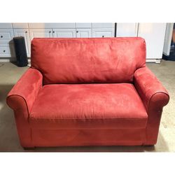 Macy's Suede Plush Loveseat Sofa Bed