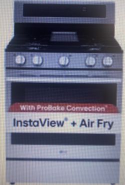 Stove with air fry