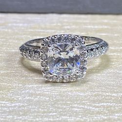 Tacori Sterling Silver Engagement Ring 