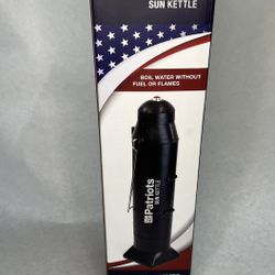 4Patriots Sun Kettle Personal Water Heater: Portable Thermos Boils Water Using Sun
