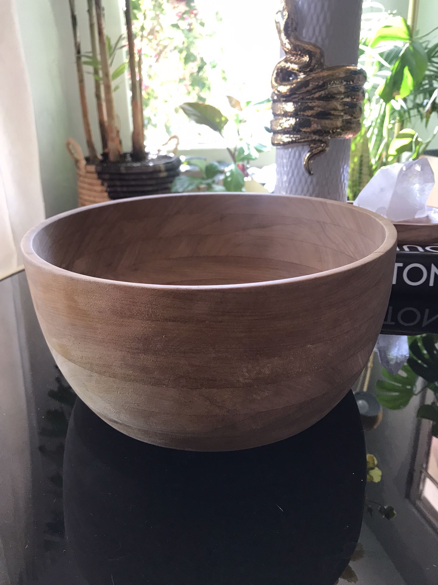 Large Decorative Wooden Bowl
