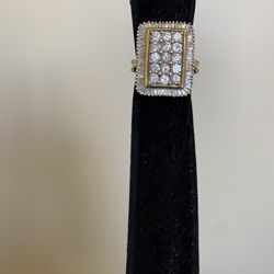 Diamond Ring, Authentic, 2ct. Fancy Rectangle Shape 