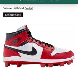 Like New Nike Men’s Jordan 1 Retro Cleats