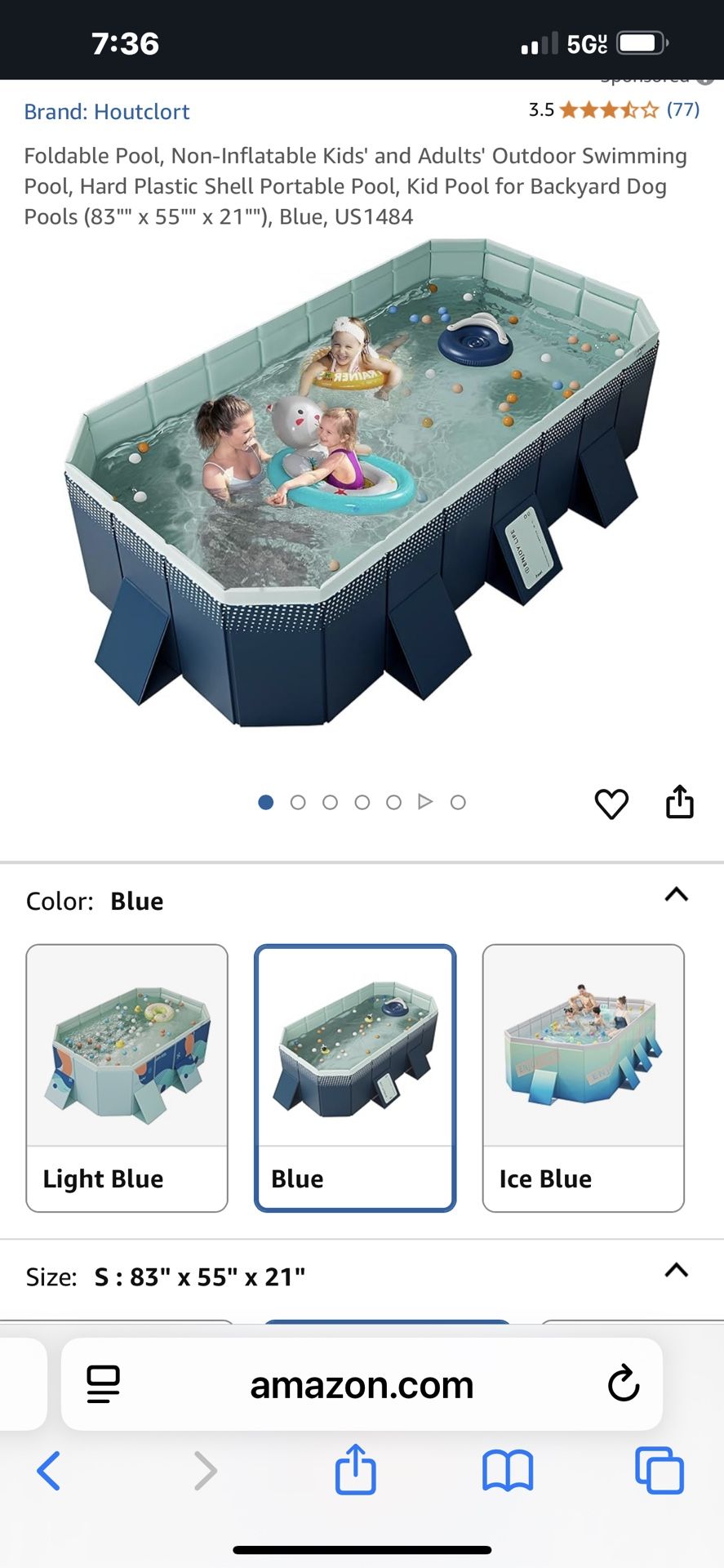 NEW FOLDING POOL