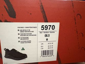 Men's Safety Work Shoes Size 8.5