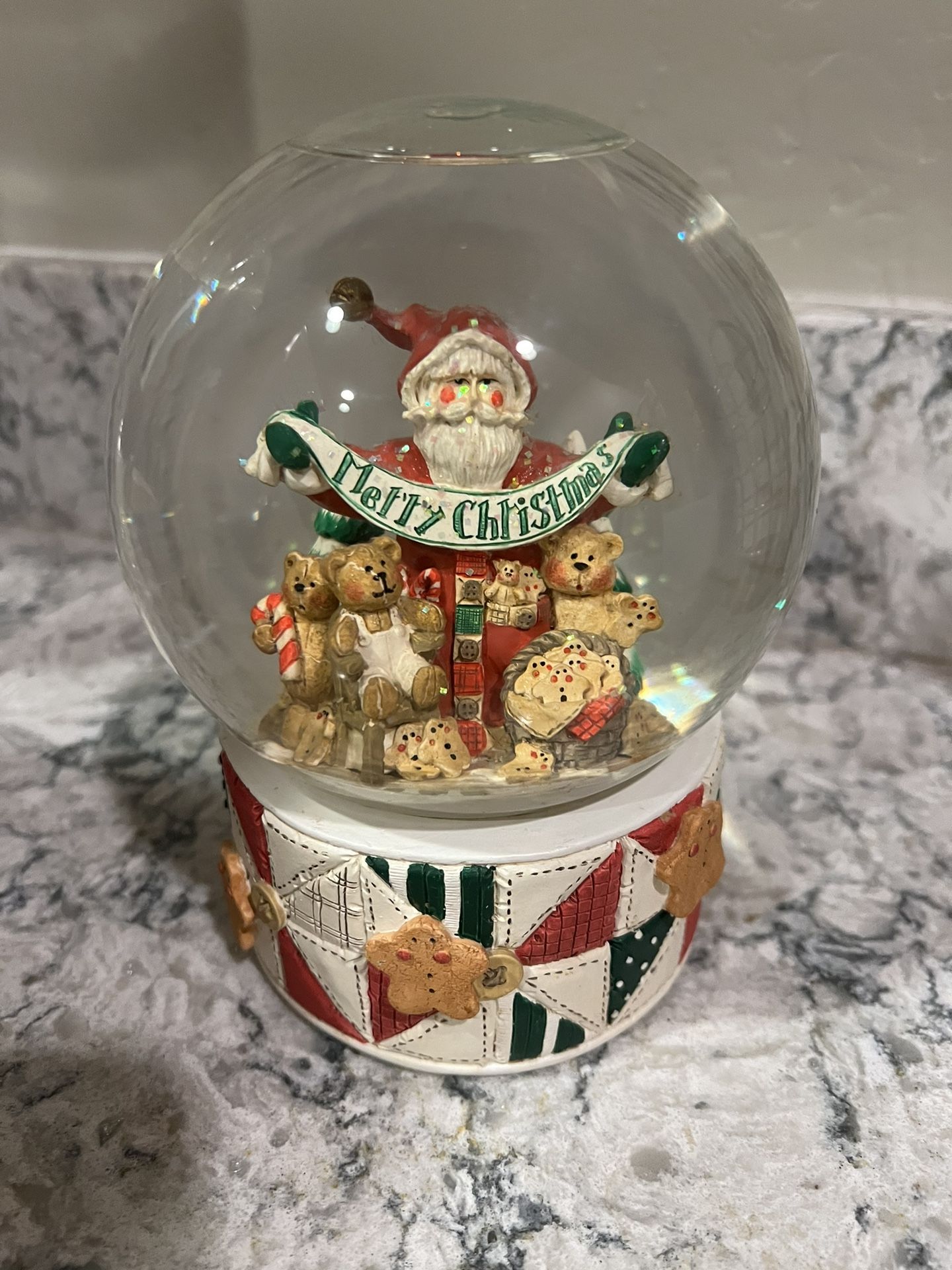 Christmas Santa Snow Globe- San Francisco Music Box Company