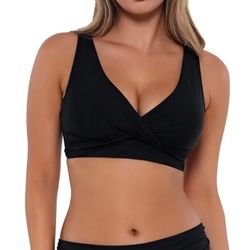 Sunsets Elsie Underwire Wrap Bikini Swim Top, Women’s Size 38DD NWT