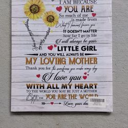 New Canvas Wall Art Print. Gift For Mom. Birthday