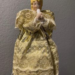 ANGEL TOPPER VINTAGE CHRISTMAS TREE ANGEL TOPPER LIGHTS UP!
