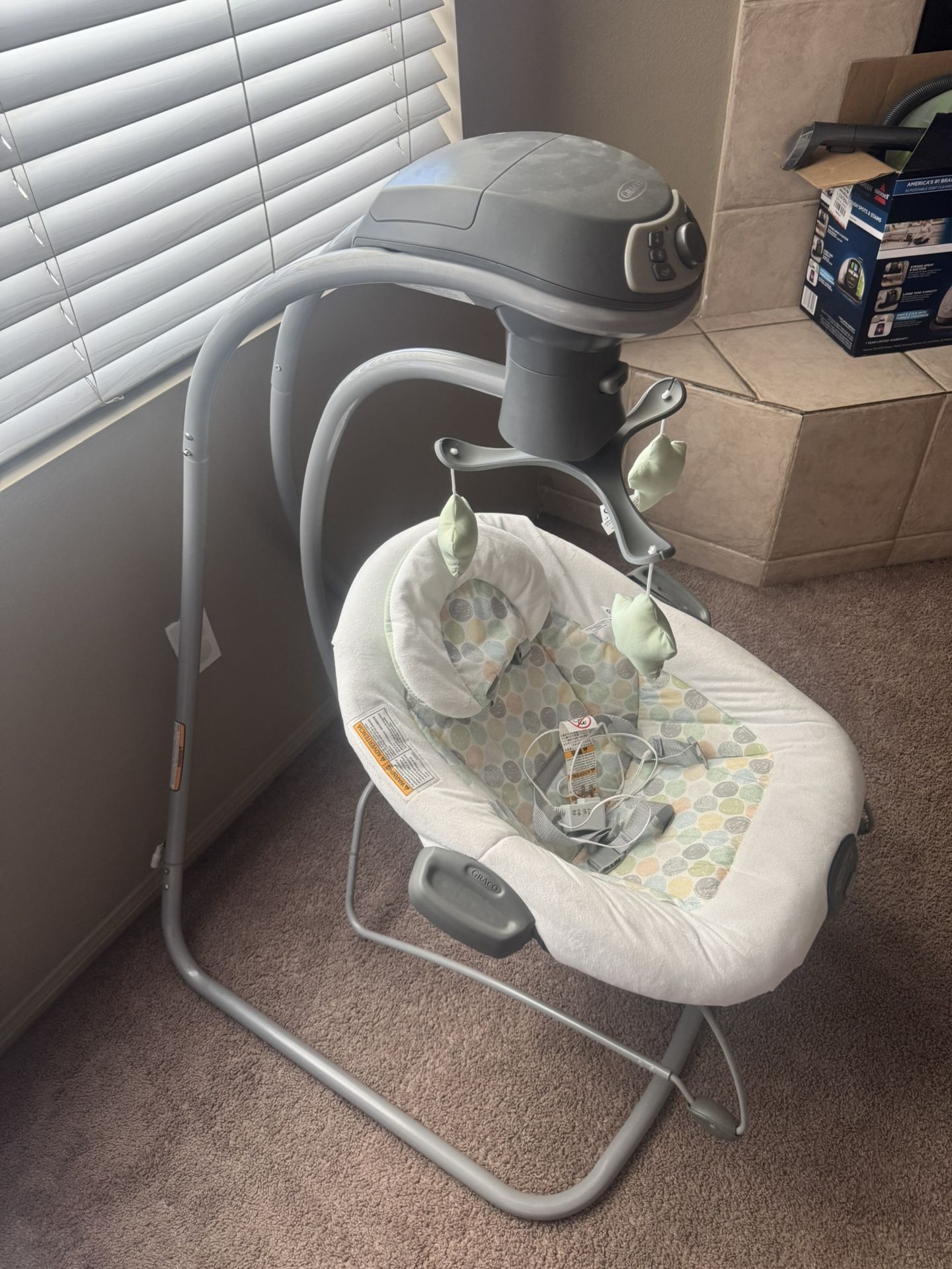 Graco Simple Sway 2-in-1 Infant Baby Swing, Emersyn
