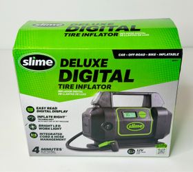 Slime 40077 Deluxe Digital Tire Inflator 12V Auto Shutoff LED Light NEW