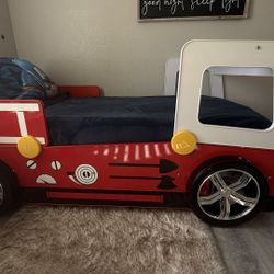 Twin Fire Truck Bed With Siren 🚨 Lights 