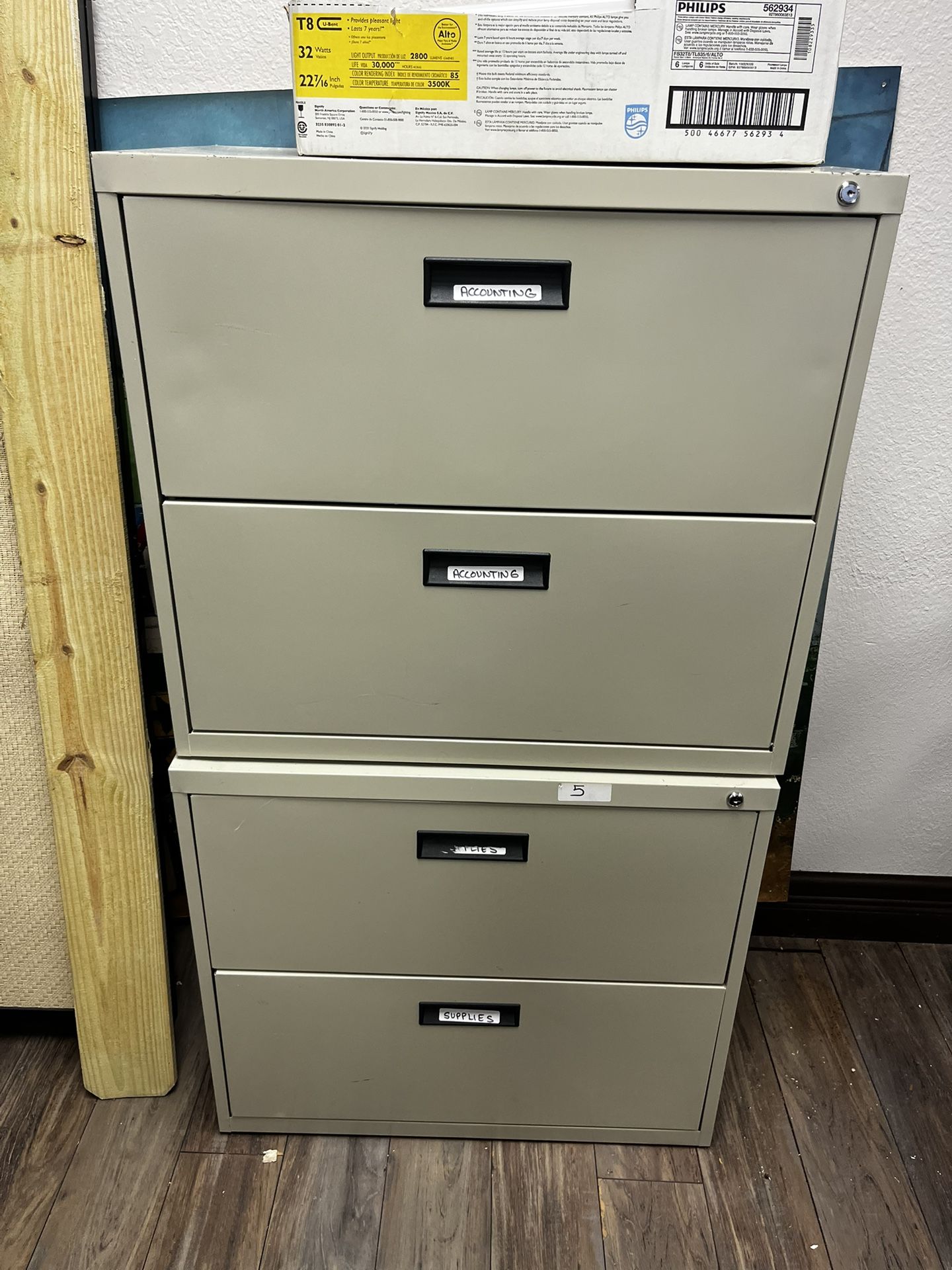 5 Filing Cabinets