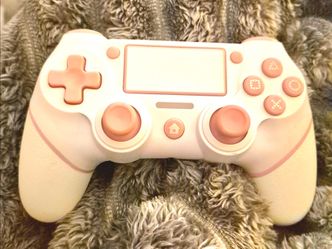 New Wireless Controller PS4-Pink & White