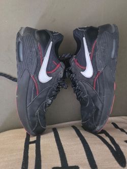 Black and red air maxes