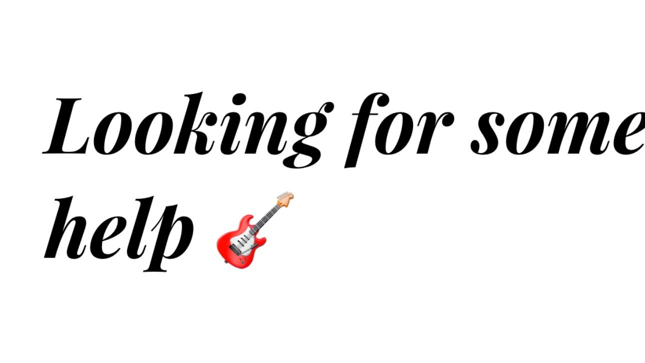 Need Guitar