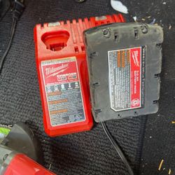 Milwaukee grinder  with battery and charger 