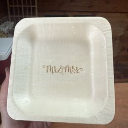 35 Small Mr And Mrs Dessert Plates 