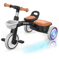 SEREED Colorful Lighting Toddler Tricycle