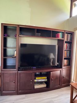 Entertainment Center / Wall Unit with Bookshelves