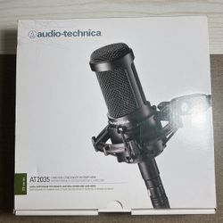 Audio Technica AT2035 Mic, Mic Pop, Mic Stand, And XLR Cable  Barely Used