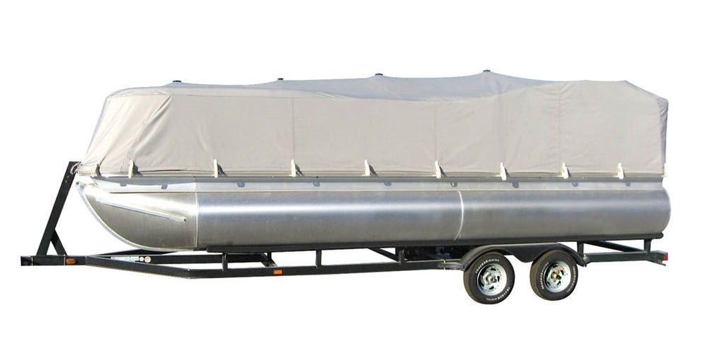 Pyle PCVHP442 Armor Shield Trailer Guard Pontoon Boat Cover 25'-28'L Beam Width to 96"