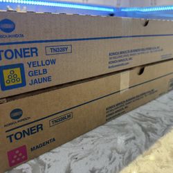 Konica Minolta Magenta Toner And Yellow Gelb Jaune 