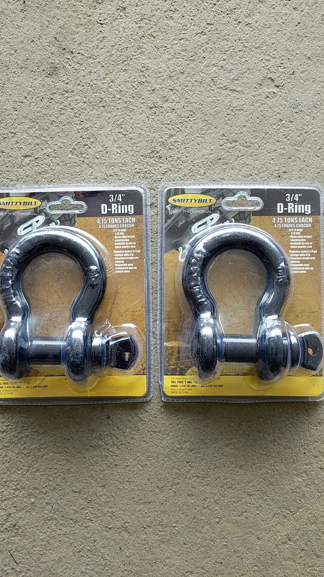 4.75 ton D-rings