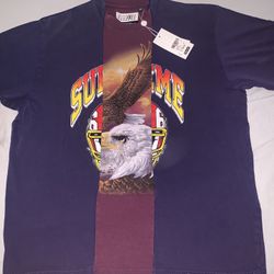 Supreme MM6 Maison Margiela Split S/S Top Navy Size: Large