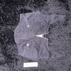 Black Corset Crop Top