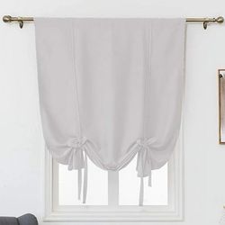 2 Blackout Tie Up Adjustable balloon Curtain Shades