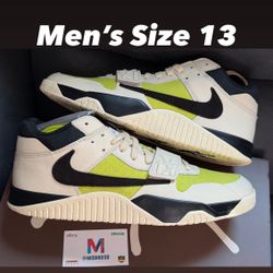 Jordan Jumpman Jack TR Bright Cactus Travis Scott Men’s Size 13 Nike Air Jordan 1 Retro High OG Low Kobe 4 White Cement Grape 5 Ferrari 14 Off-White 