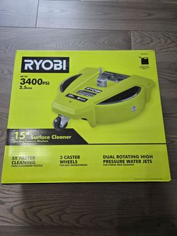 Ryobi 3400psi 2.5GPM 15" heavy duty surface cleaner pressure washer attachment
