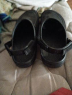 Men's Black Real Crocks Only Been Worn 1 Time Hubby Didn't Like Them Size 15