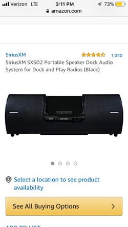 Sirius sxsd2 speaker