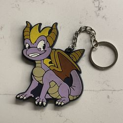 Purple dragon keychain