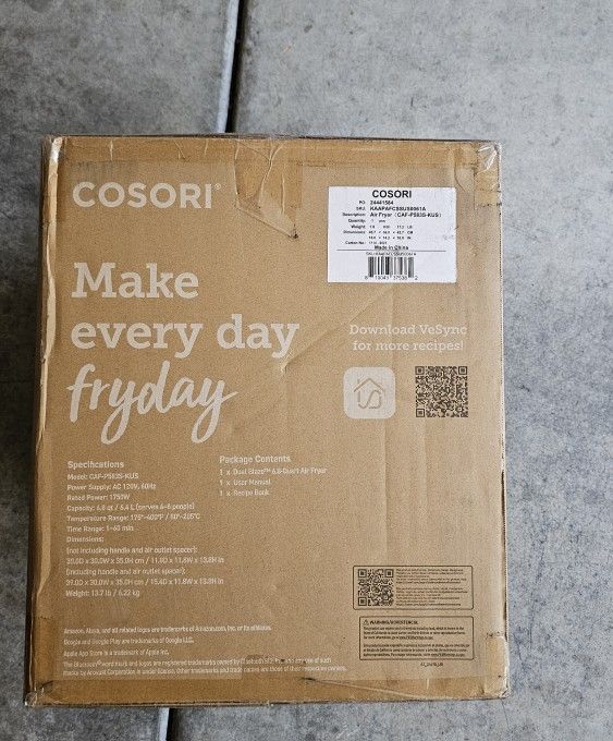 Cosori Dual Blaze 6.8 Quart Smart Air Fryer *NEW*