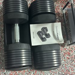 Adjustable dumbbells 8-50lbs never used