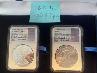 2014 1$  W Eagle Proof 70 Ms 70