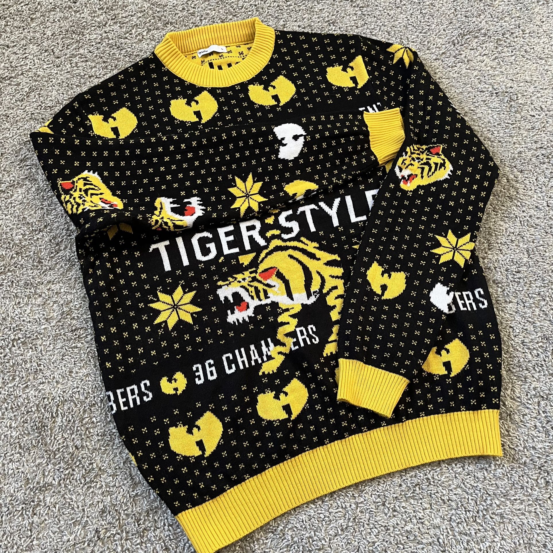 Wu-Tang Hoodie Size Large WuTang Official Rza Gza Sweater | eBay Wu-Tang Sweater Size Large XMas Christmas Rare Tiger Rza Gza ODB