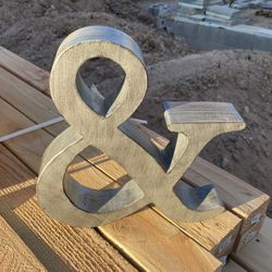 Decorative Brushed Aluminum “&” Accessory
