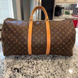 Authentic vintage Louis Vuitton Keepall 55 duffle bag