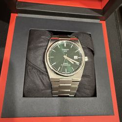Tissot PRX Powermatic 80, Swiss Automatic Watch for Men, Stainless Steel Case, Green Dial, (T1374071109100)
