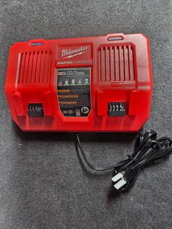 Milwaukee M18 dual bay rapid battery charger.