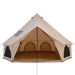 Whiteduck 16’ Avalon bell tent & Winnerwell hot stove tents Large