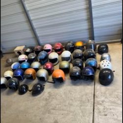 Vintage Motorcycle Helmet Collection 
